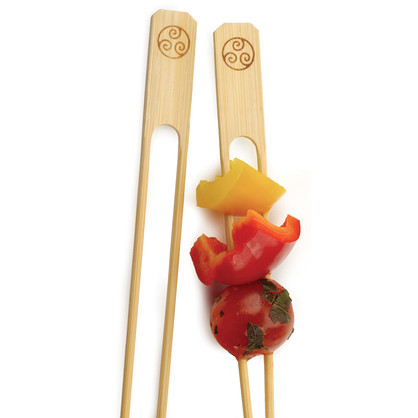 Double Skewer - Bamboo | Pk25 - 23cm