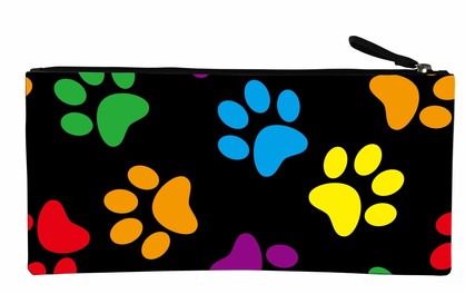 PAW PRINTS PENCIL CASE LONG