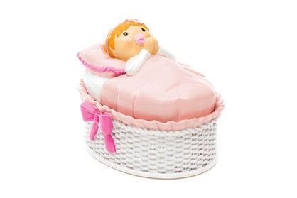 MY FIRST ROSARY GIRL WHITE BASKET
