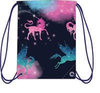 SPARKLY UNICORN DRAWSTRING BAG