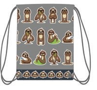 SLOTH DRAWSTRING BAG