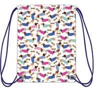 DACHSHUNDS DRAWSTRING BAG