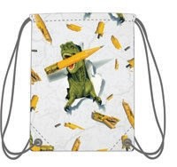 DINO PENCIL DRAWSTRING BAG