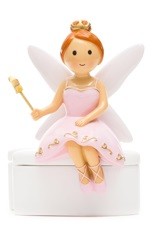 FAIRY SITTING ON BOX PINK