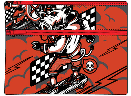 WILD HOG LARGE PENCIL CASE