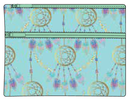 TEAL DREAM CATCHER LARGE PENCIL CASE