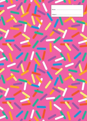 SPRINKLES  A4 BOOK COVER
