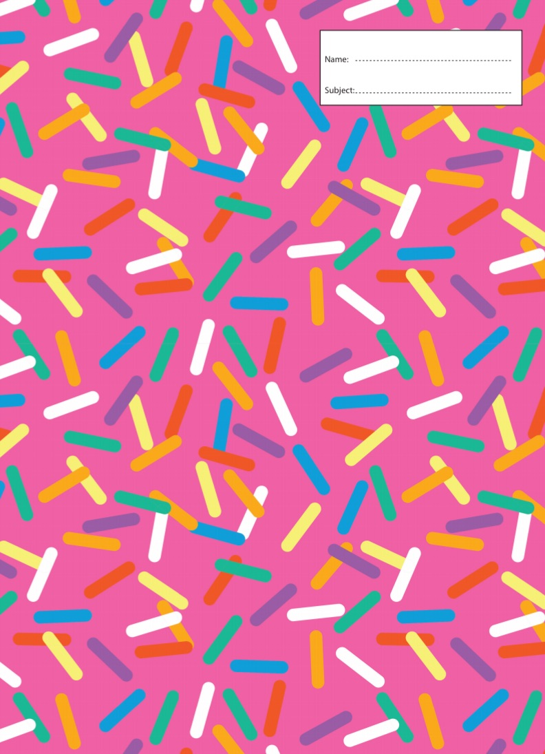 SPRINKLES  A4 BOOK COVER