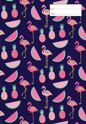 FLAMINGO A4 BOOK COVER