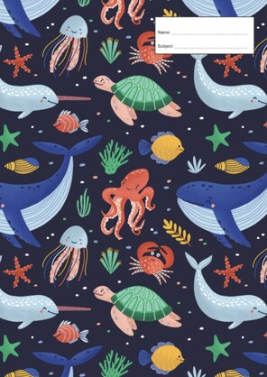UNDERWATER WORLD A4 BOOK COVER