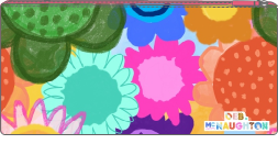 DEB McN ALL THE FLOWERS PENCIL CASE