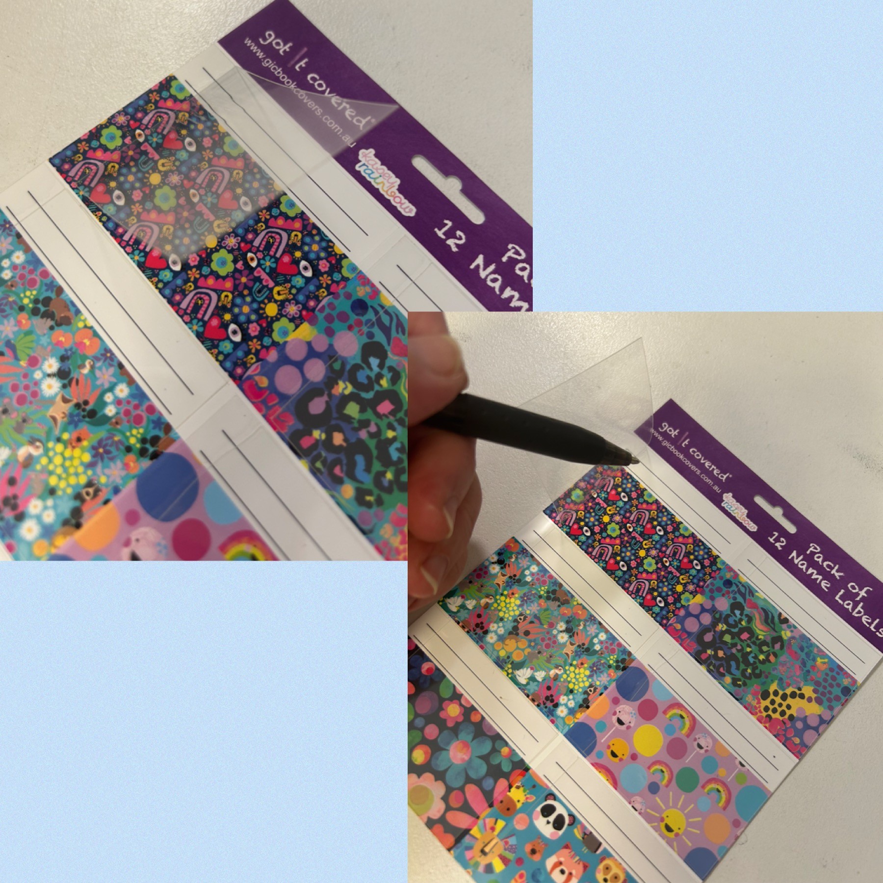 BOYS NAME LABELS SELF LAMINATING