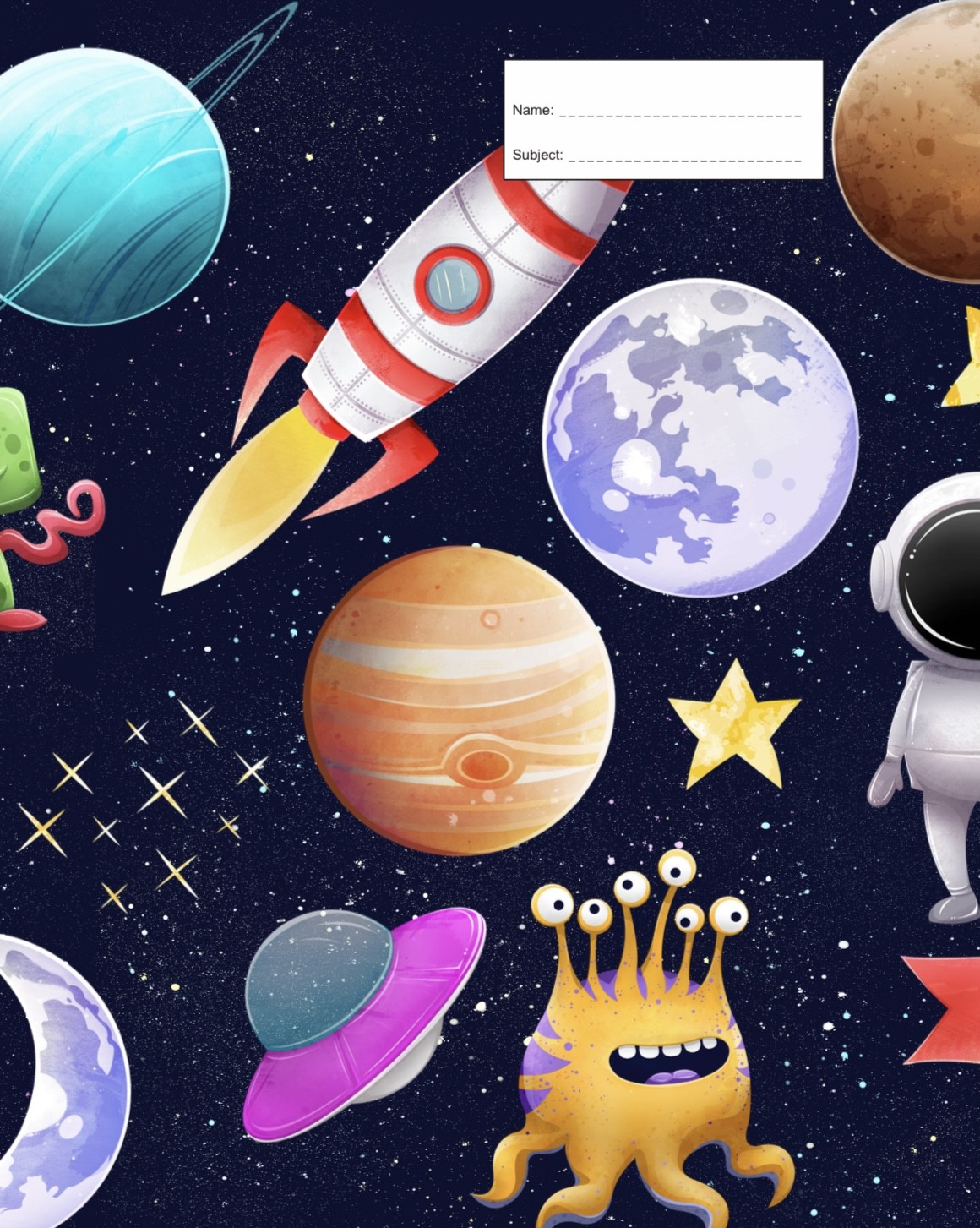 SPACE CADET SCRAPBOOK COVER