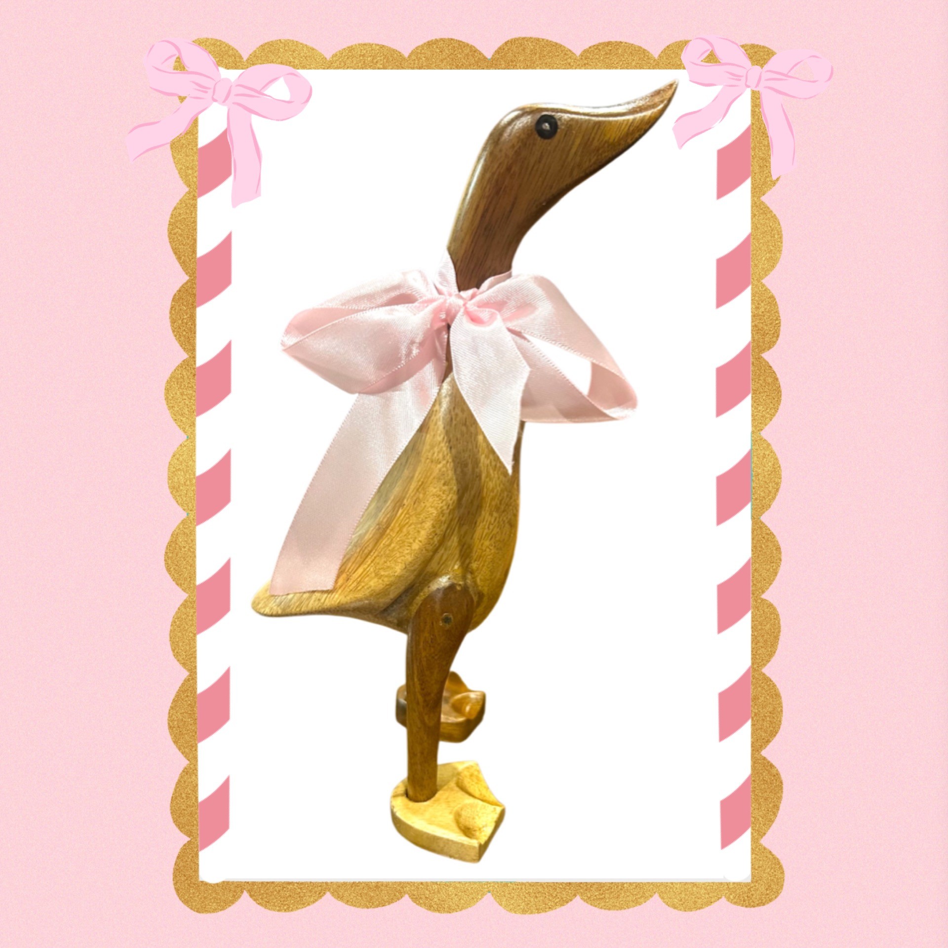 DUCKS - SMALL 25 cm - WITH RIBBON BOW