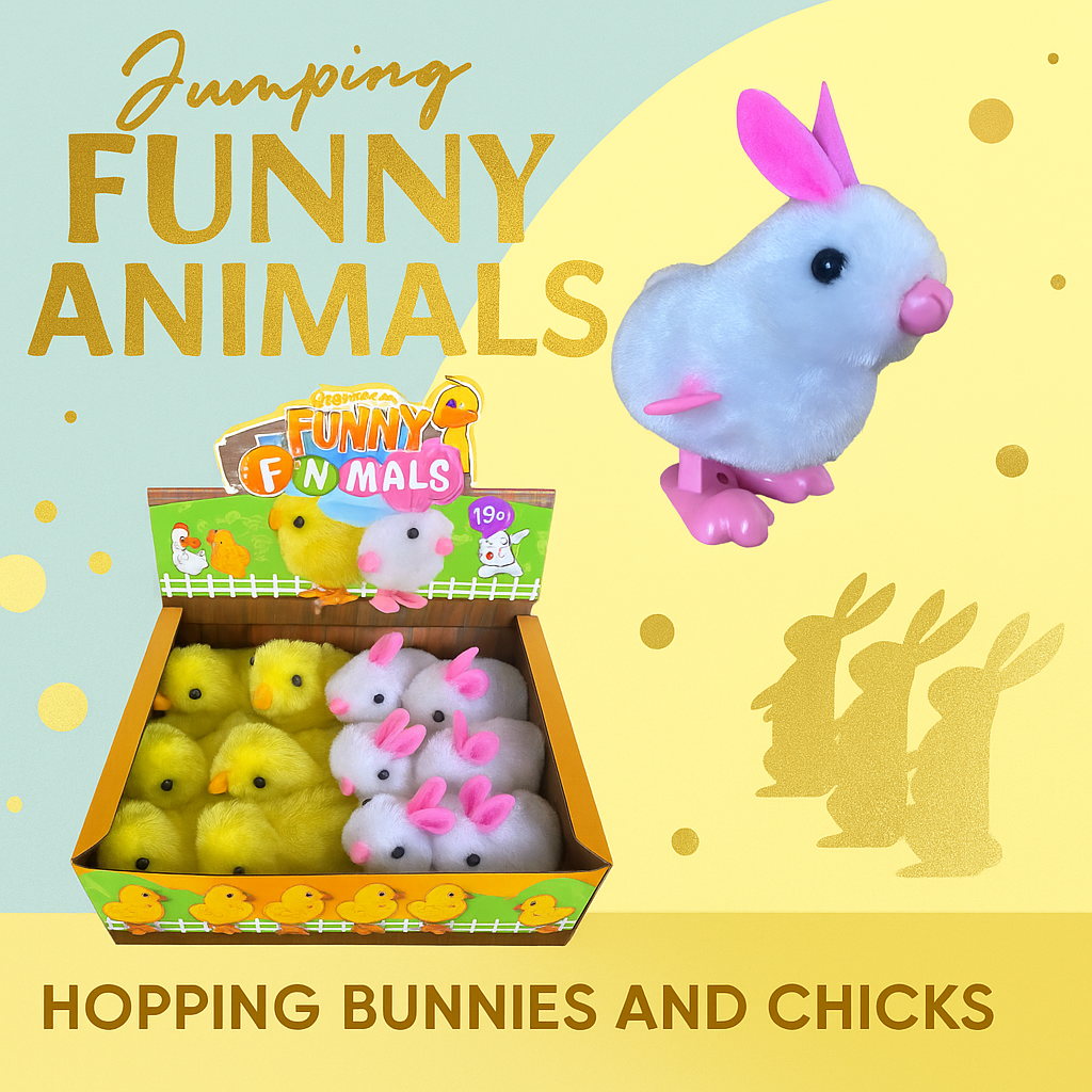 WIND UP FUNNY ANIMALS - SET