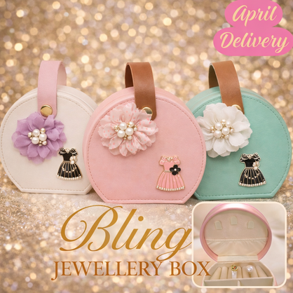 BLING JEWELLERY BOX - FLOWER AND DRESS - Set 9