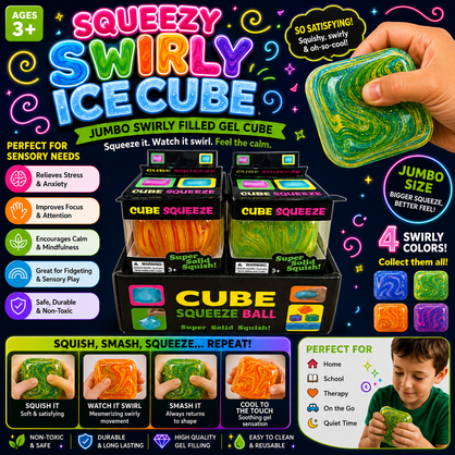 SQUEEZY SWIRLY ICE CUBE CDU