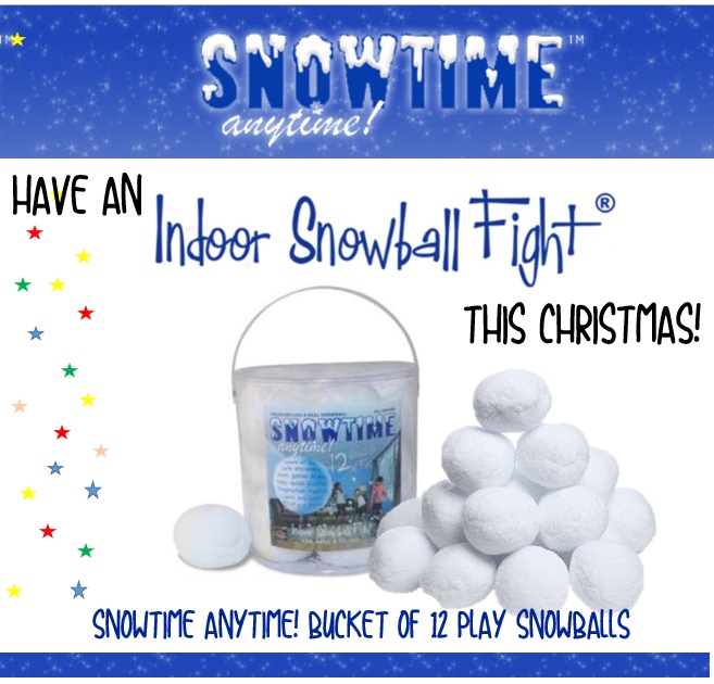 Snowtime Anytime Bucket of 12 Snowballs