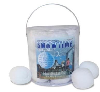 Snowtime Anytime Bucket of 12 Snowballs