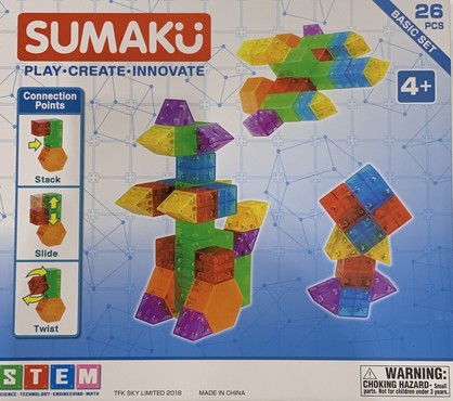 Sumaku Magnetic Construction Blocks - Basic Set 26 pces