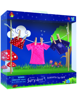 Irish Fairy Doors - Fairy Clothesline