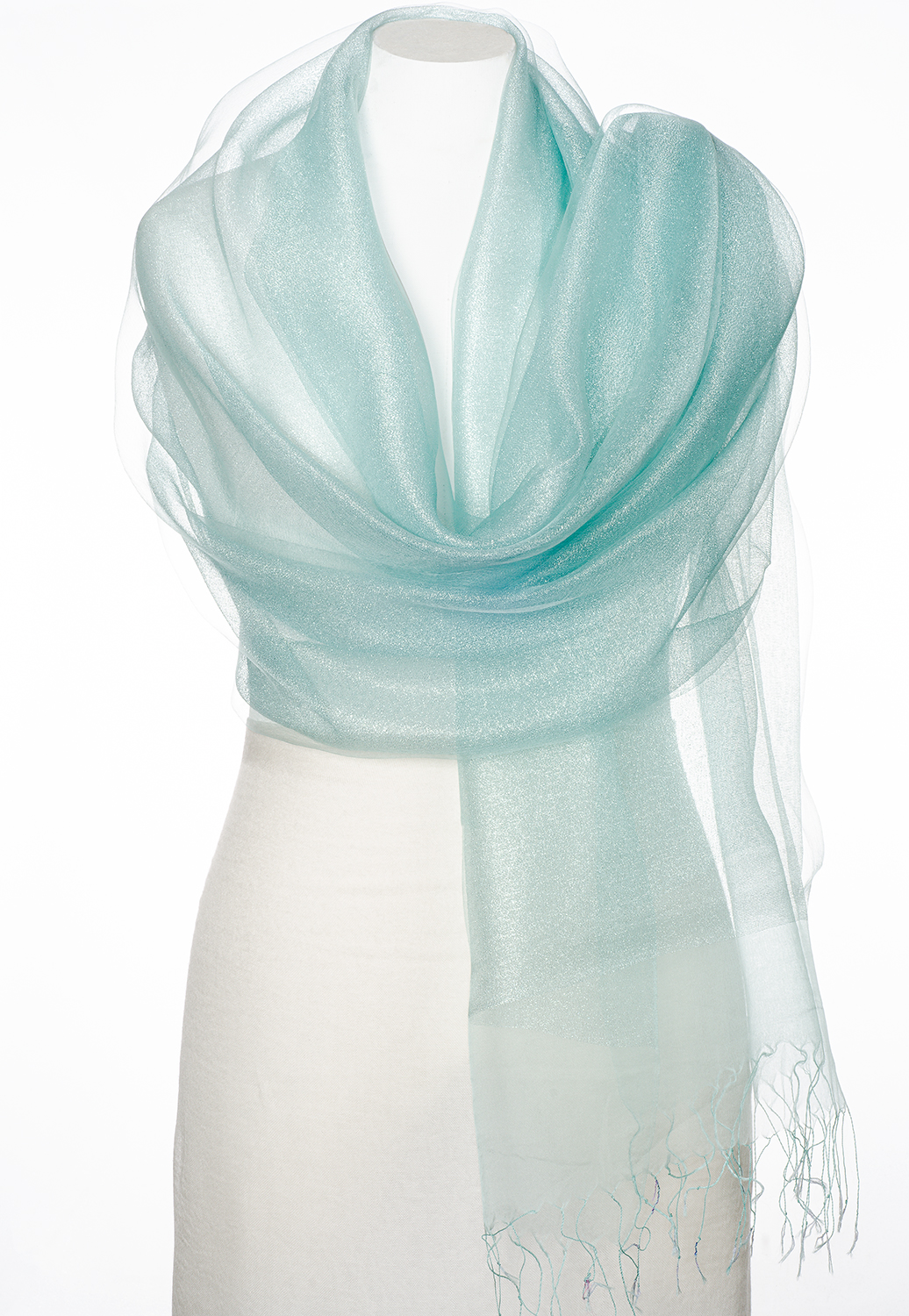 Shimmer Scarf Wrap - Aqua
