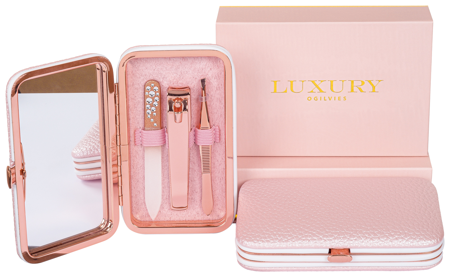 Luxury Beauty Set - Rose Gold/Pink