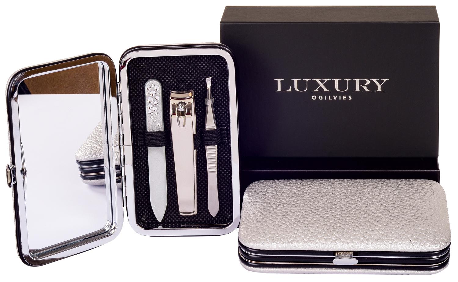 Luxury Beauty Set - Silver/Black