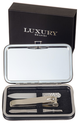 Luxury Beauty Set - Silver/Black