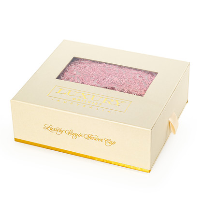 Luxury Sequin Shower Cap - Pink