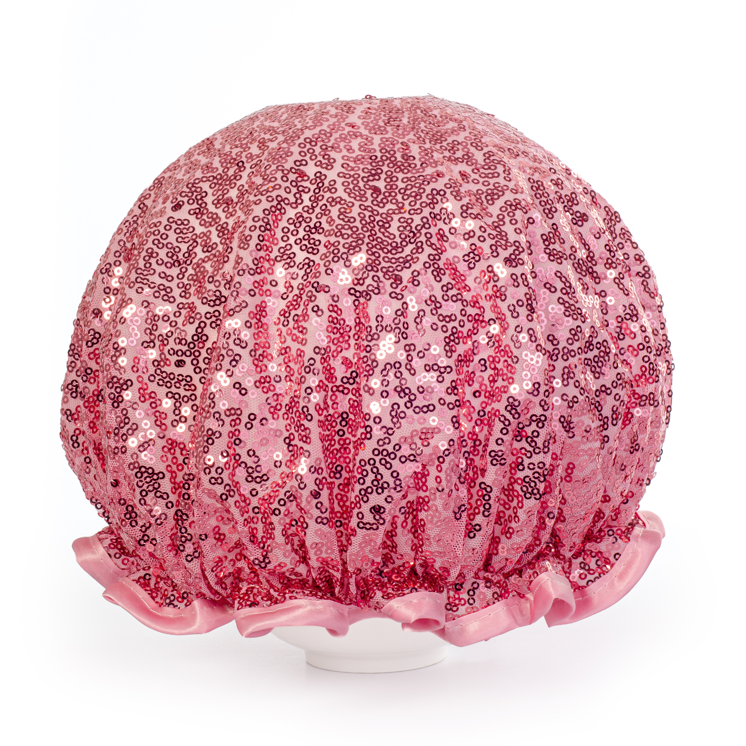 Luxury Sequin Shower Cap - Pink