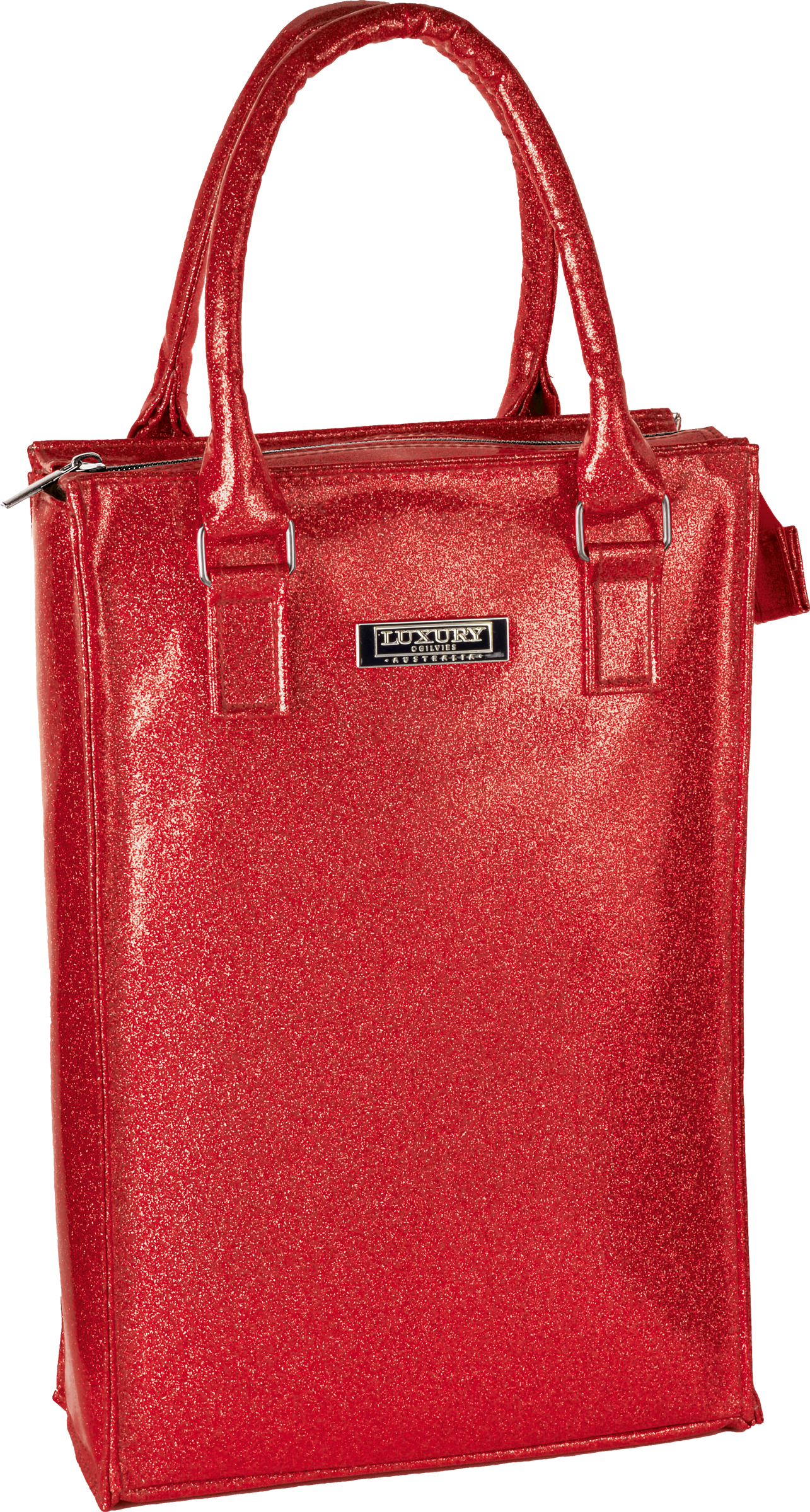 Lush Wine Cooler Handbag - Glitter Red