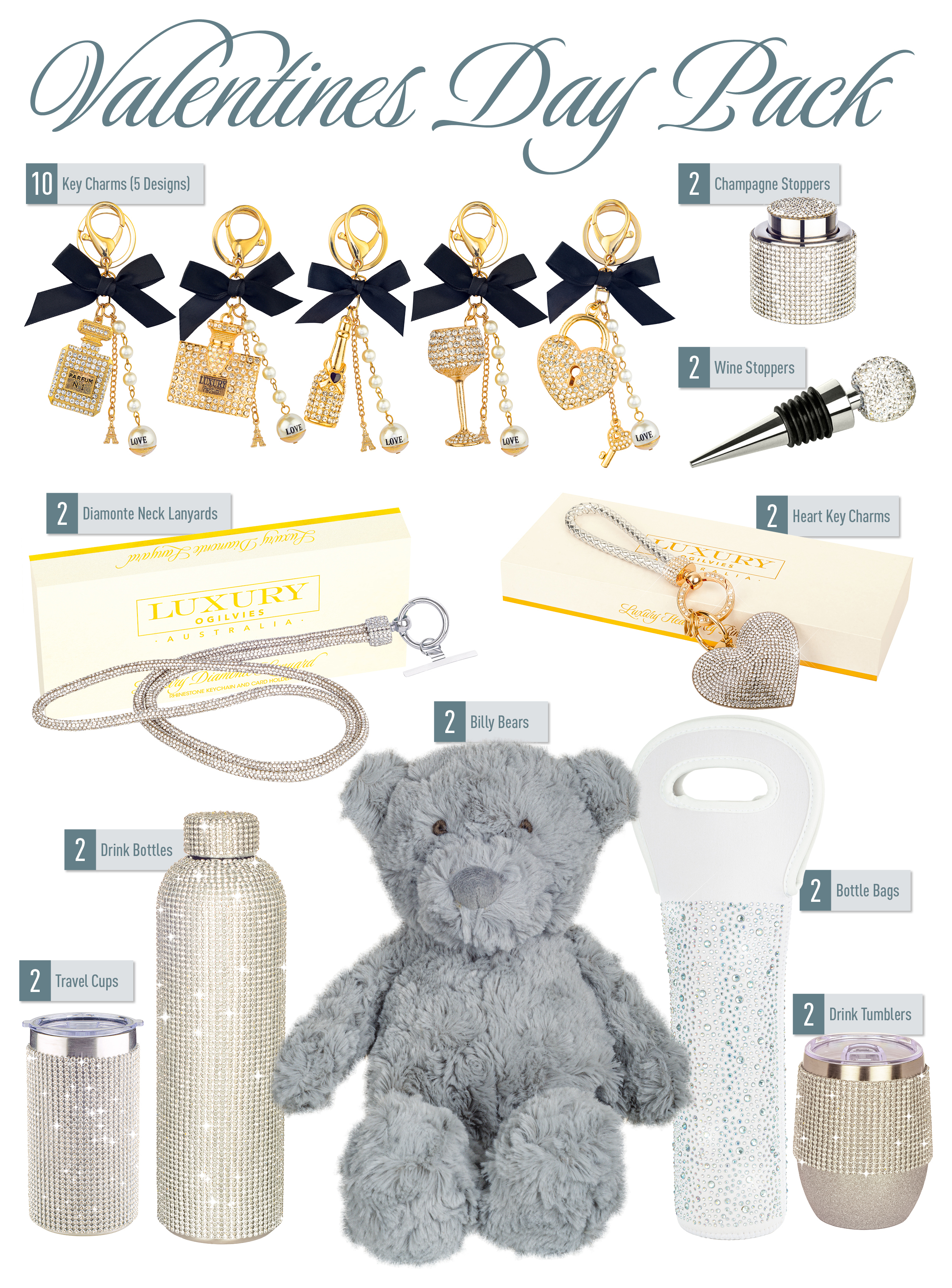 Valentine's Day Pack - Silver