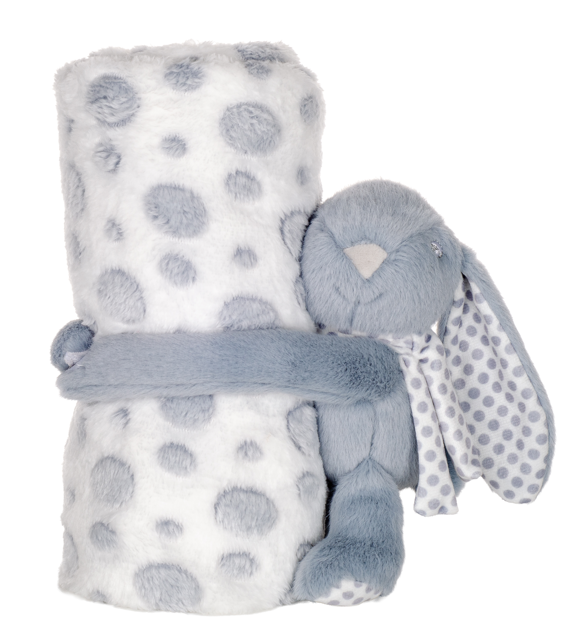 Cuddle Bunny Blanket Set - Dusty Blue