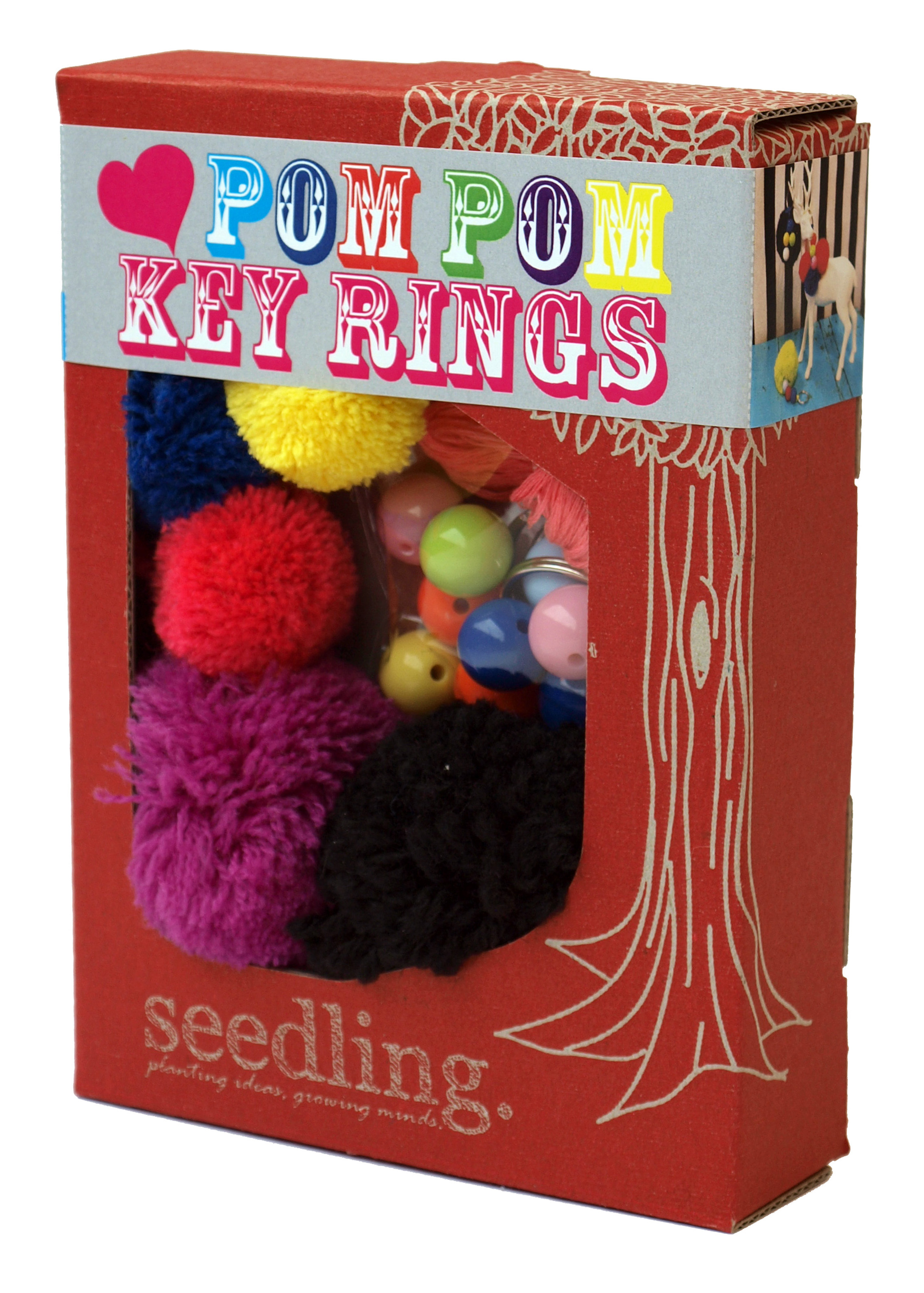 Pom Pom Key Rings