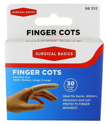 Finger Cots Asst Size PK30