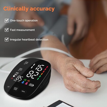 MediCore - Automatic Upper Arm Blood Pressure Monitor LED Display