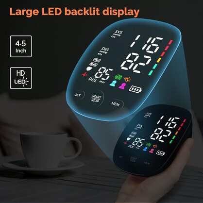 MediCore - Automatic Upper Arm Blood Pressure Monitor LED Display