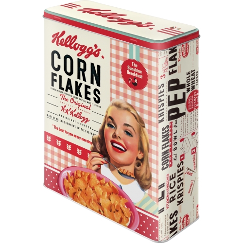 Kellogg's - Girl Corn Flakes Collage - Tin Box XL