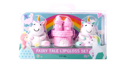 FAIRY TALE UNICORN LIPGLOSS 3PK