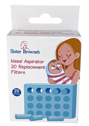 SISTER BROWNE NASAL ASPIRATOR 20 REPLACEMENT FILTERS