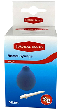SURGICAL BASICS RECTAL SYRINGE 100ML