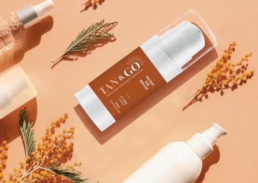 TAN & GO - 50ml - Fast development/ Instant tan Mousse with Colour 6% DHA - Medium