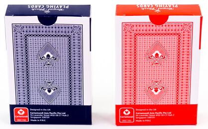 Royal Flush Playing Cards (assorted red & blue pack) 12 Pack Display