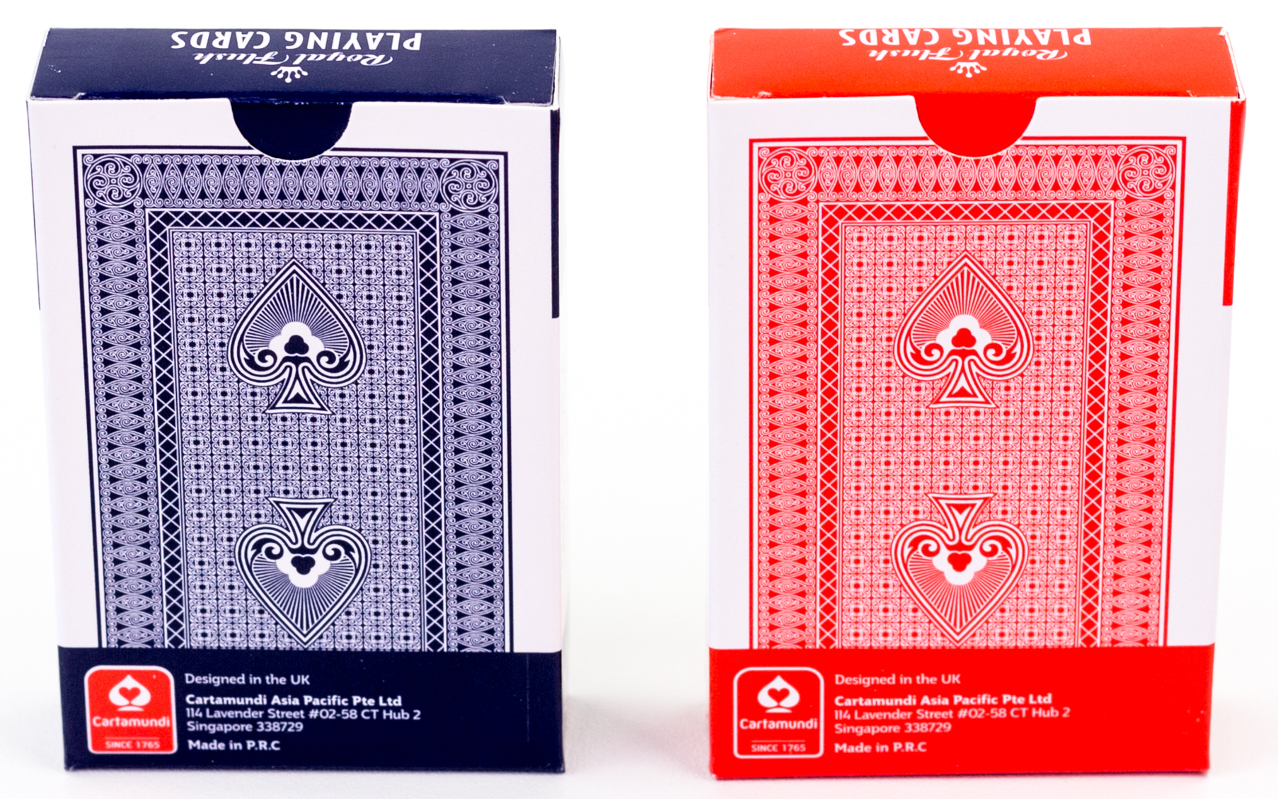Royal Flush Playing Cards (assorted red & blue pack) 12 Pack Display