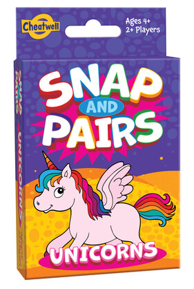Snap and Pairs Unicorns Card Games