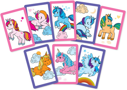 Snap and Pairs Unicorns Card Games