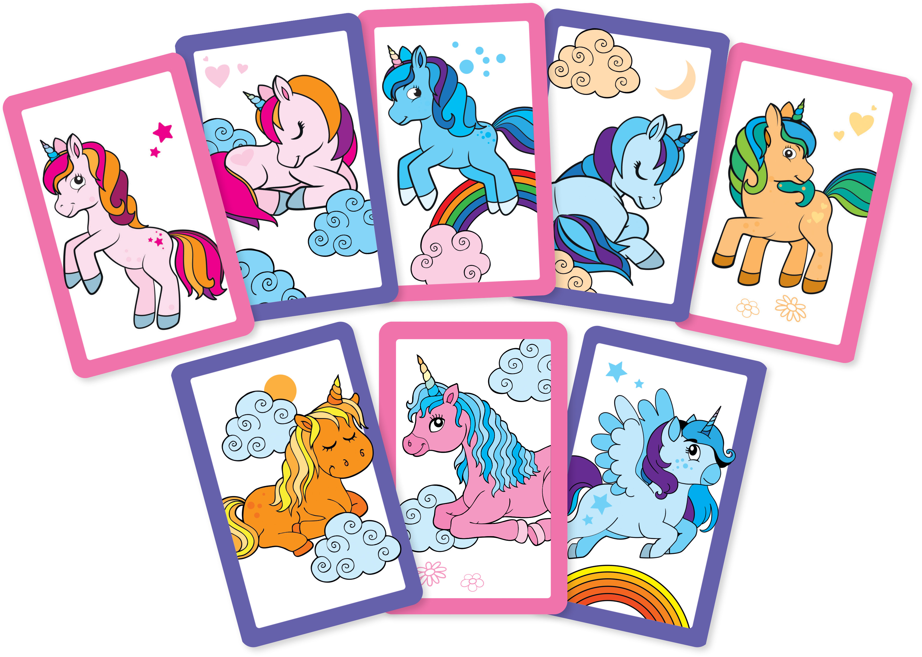 Snap and Pairs Unicorns Card Games