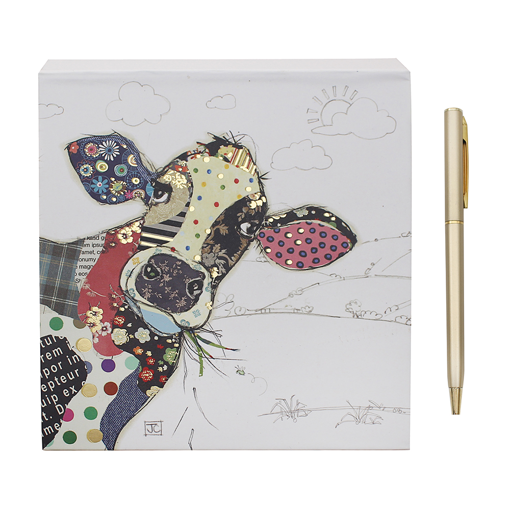 Bug Art - CONNIE COW MEMO PAD