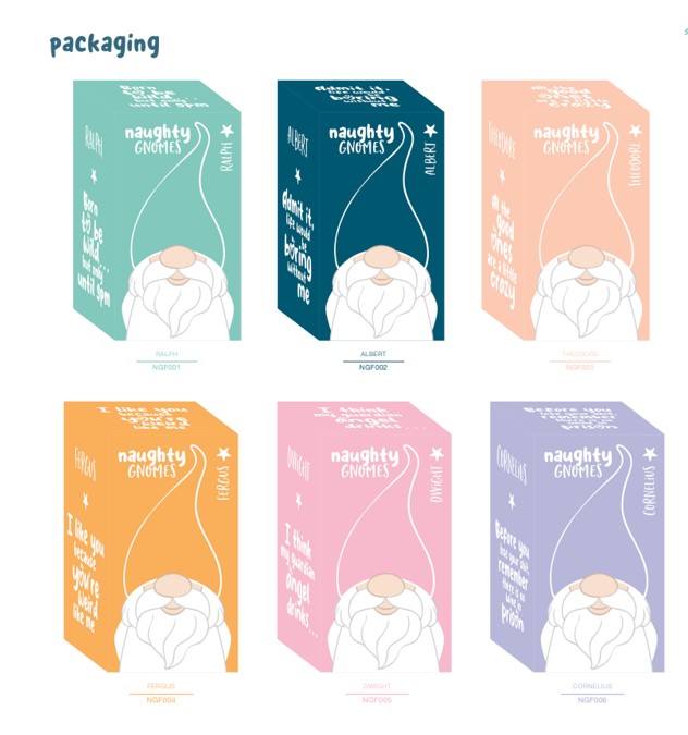 NAUGHTY GNOMES - Full Pack Naughty Gnomes (18 Unit Display)